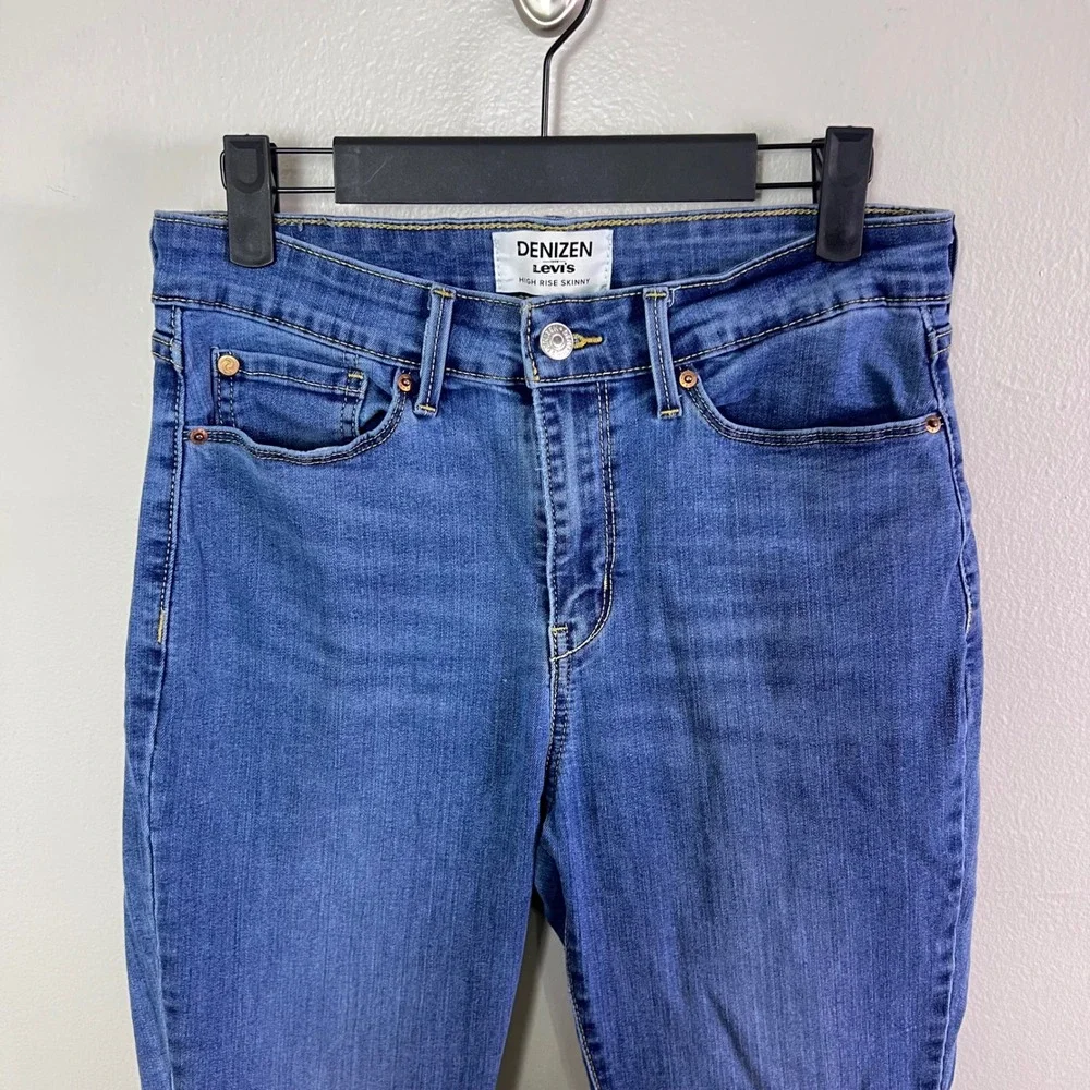 Denizen Levi's High Rise Skinny Jeans 8M Blue Medium Wash Denim Everyday